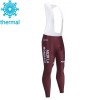 Lang Trägerhose 2021 AG2R Citroen Team Winter Thermal Fleece N001